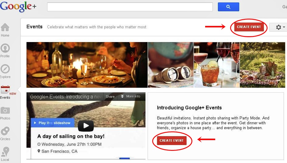 How To Create An Event Using Google Plus Events