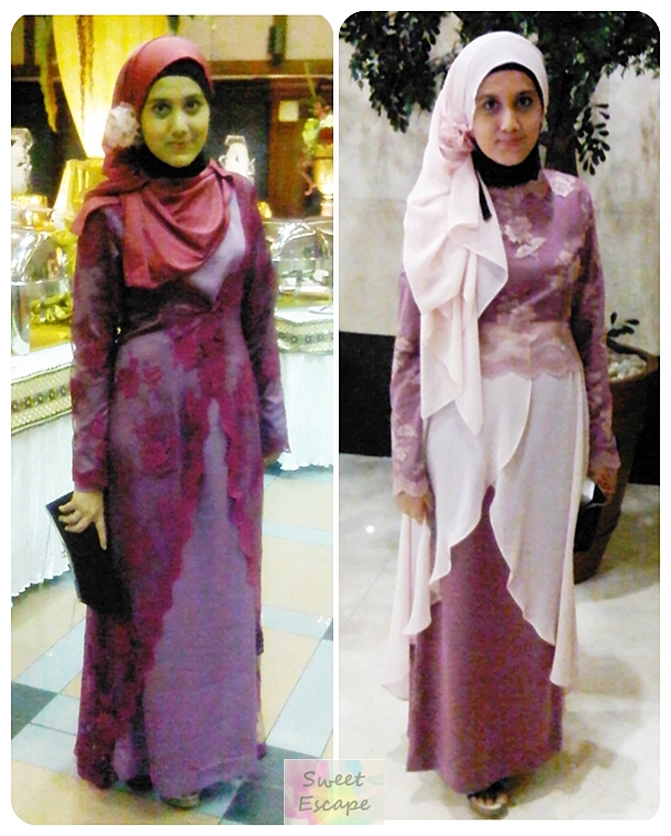 I wore same clutch wedges basic dress in purple satin headdress wedding I wore same clutch wedges basic dress in purple satin headdress wedding