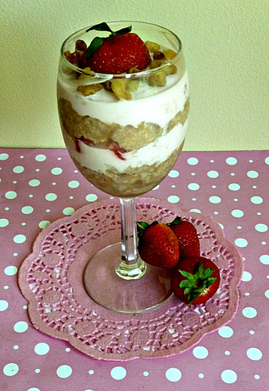 Baking and Cooking, A Tale of Two Loves Oatmeal Yogurt Breakfast Parfait with Strawberries My