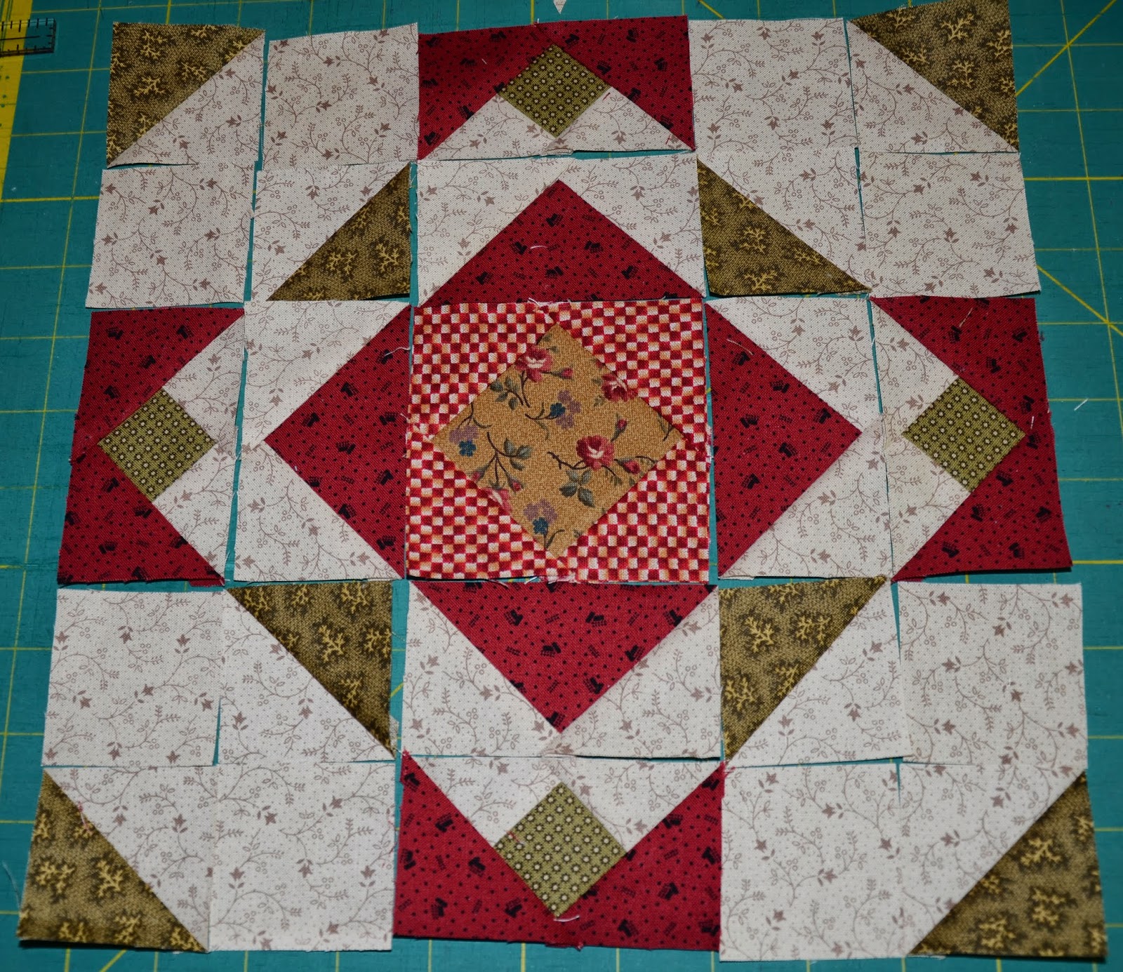 Sew'n Wild Oaks Quilting Blog Country Corners Month 1