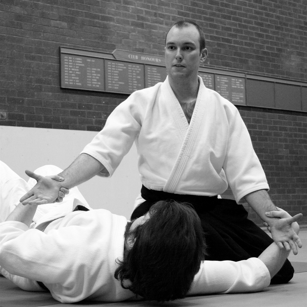 Mokuren Dojo Koryu no kata in Tomiki aikido