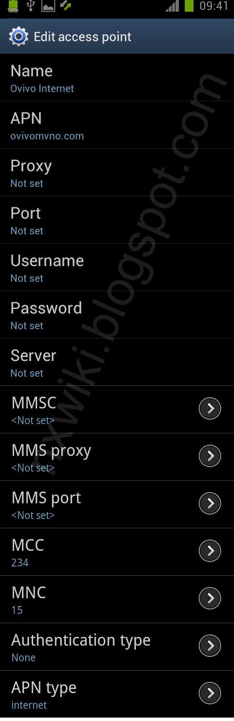 Ovivo Mobile UK Internet APN Settings for Android / iPhone: