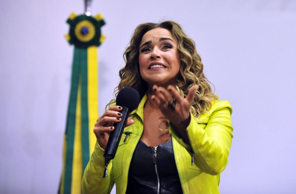 Daniela Mercury durante o Seminário LGBT no Congresso Nacional. Daniela Mercury durante o Seminário LGBT no Congresso Nacional.