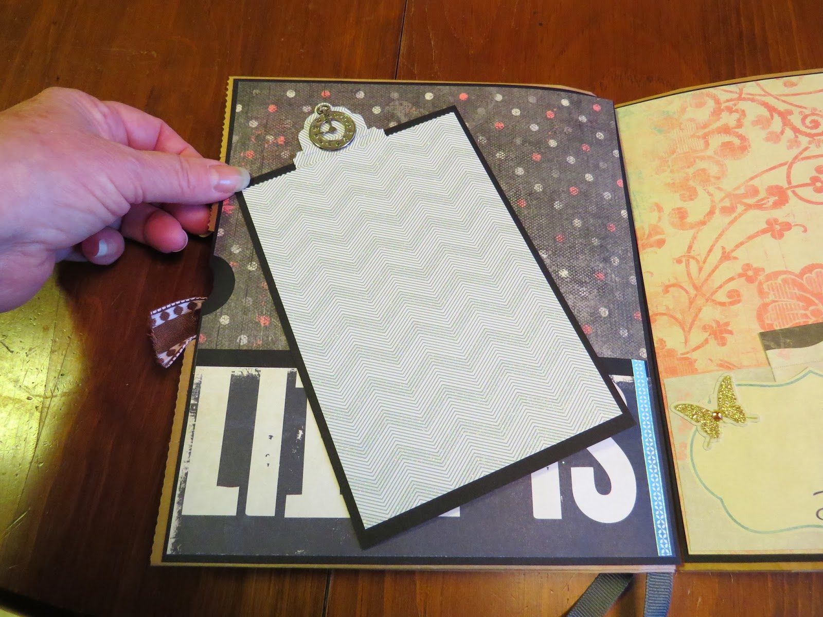 Teri Rice My First Paper Bag Mini Album Made as a Christmas gift for