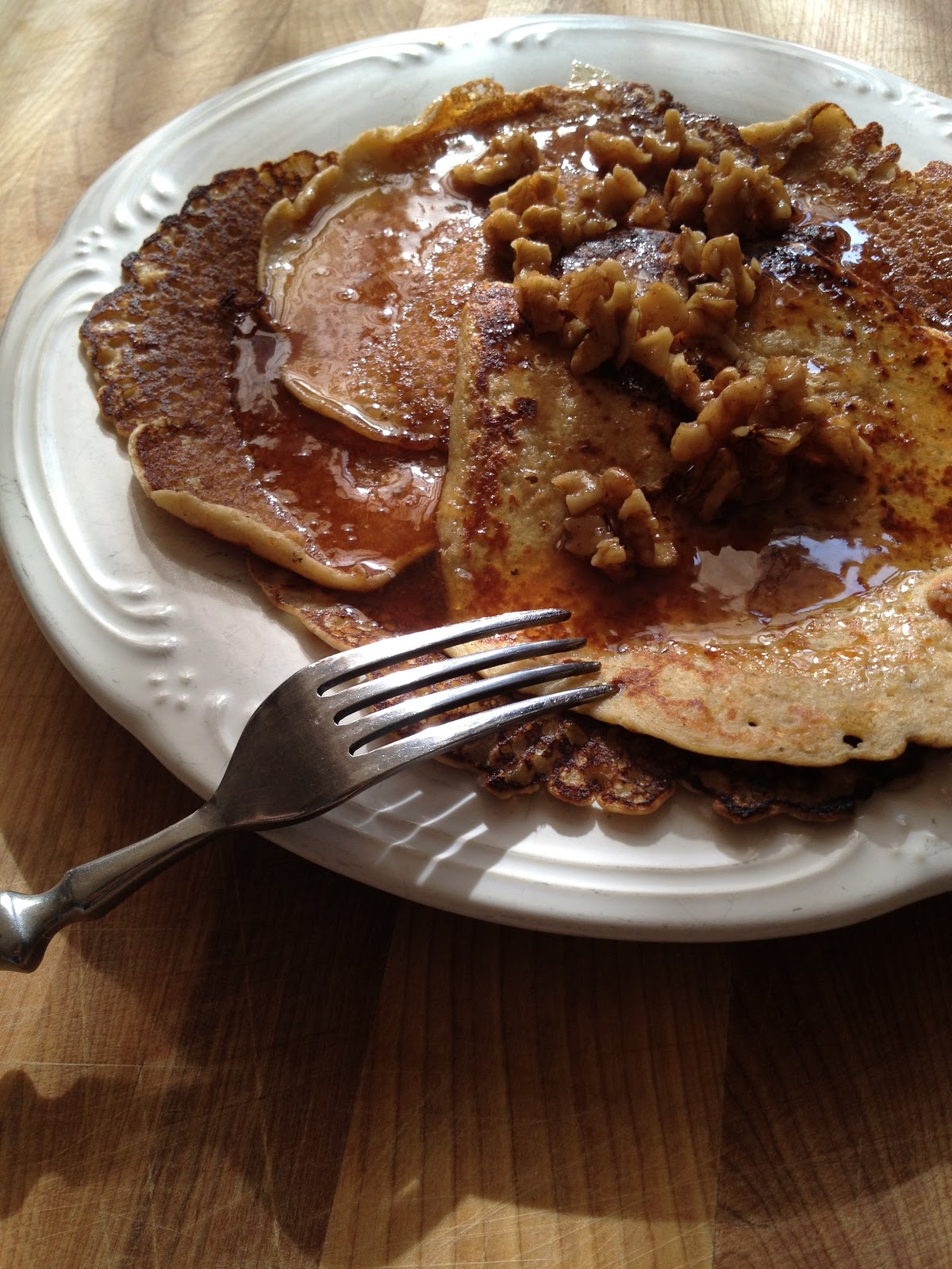 Tora's real food Pancake mix with apple cider syrup and candied