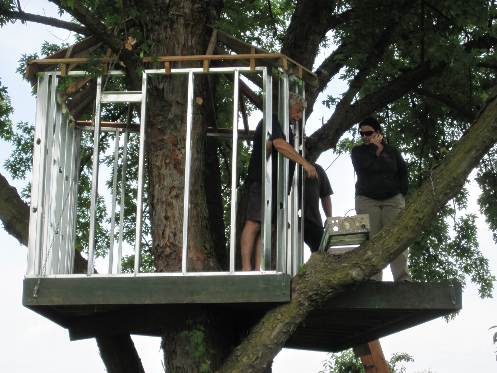 Windmill Farm New Treehouse Made By Grandpa Frank