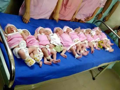 Truth behind the story of a mother who gave birth to 11 babies at a time was revealed! Truth behind the story of a mother who gave birth to 11 babies at a time was revealed!