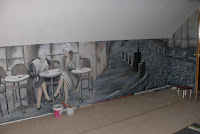Malowanie obrazu na ścianie 3D, Warszawa artystyczne malowanie ścian