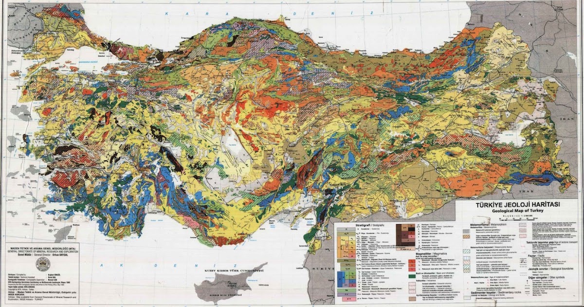 Geological Map of Turkey Turkey Physical Political Maps of the City
