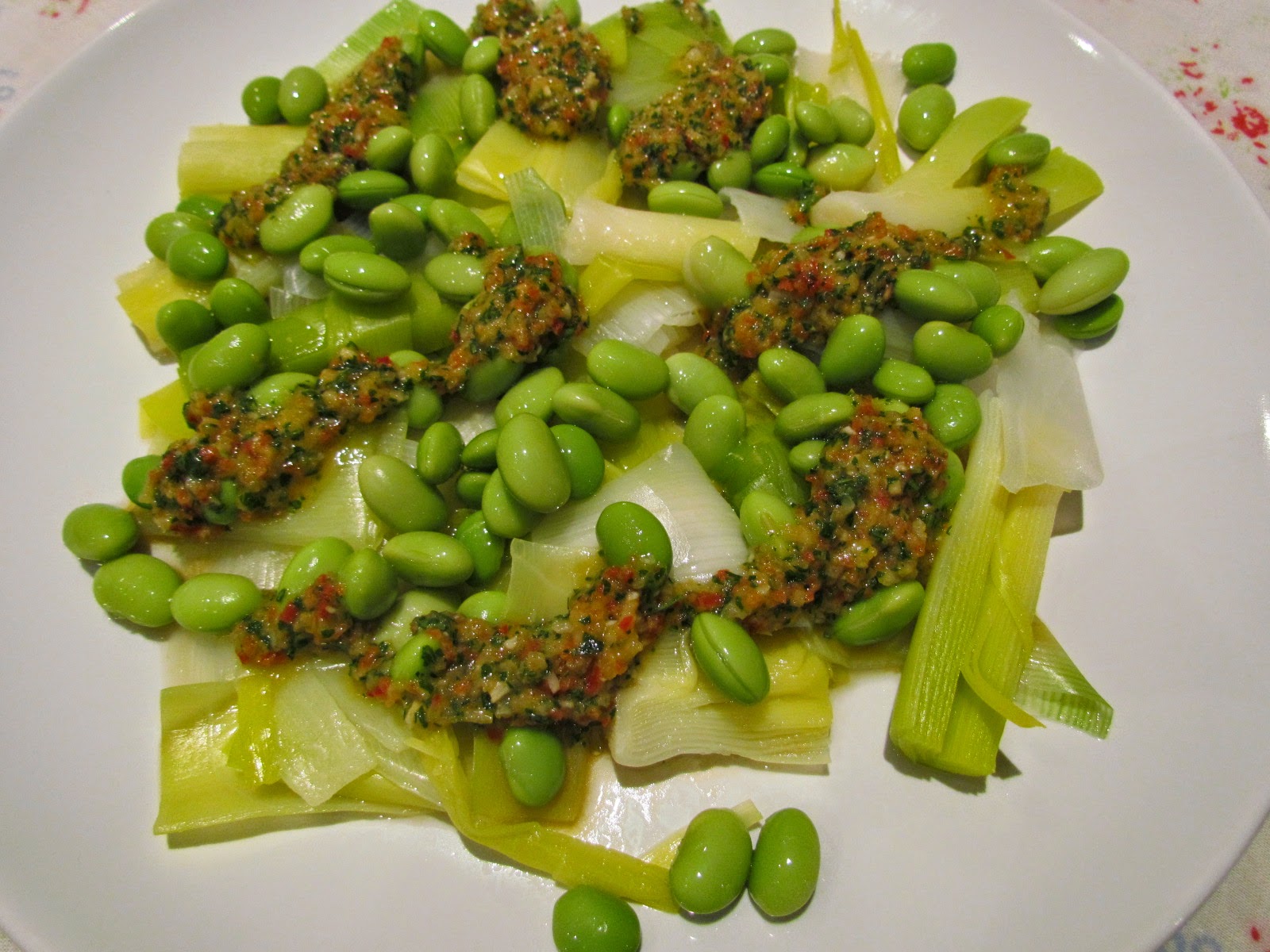 Mumandsons LEEK AND EDAMAME SALAD
