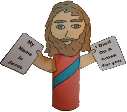 He Died For My Grins: Used Toilet Paper Roll Jesus