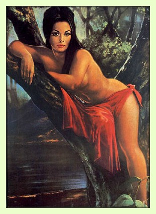 A3 Didymus Co J H Lynch Set mit 4 Kunstdrucken Tina Nymph Woodland Goddess Tretchikoff-/Ära