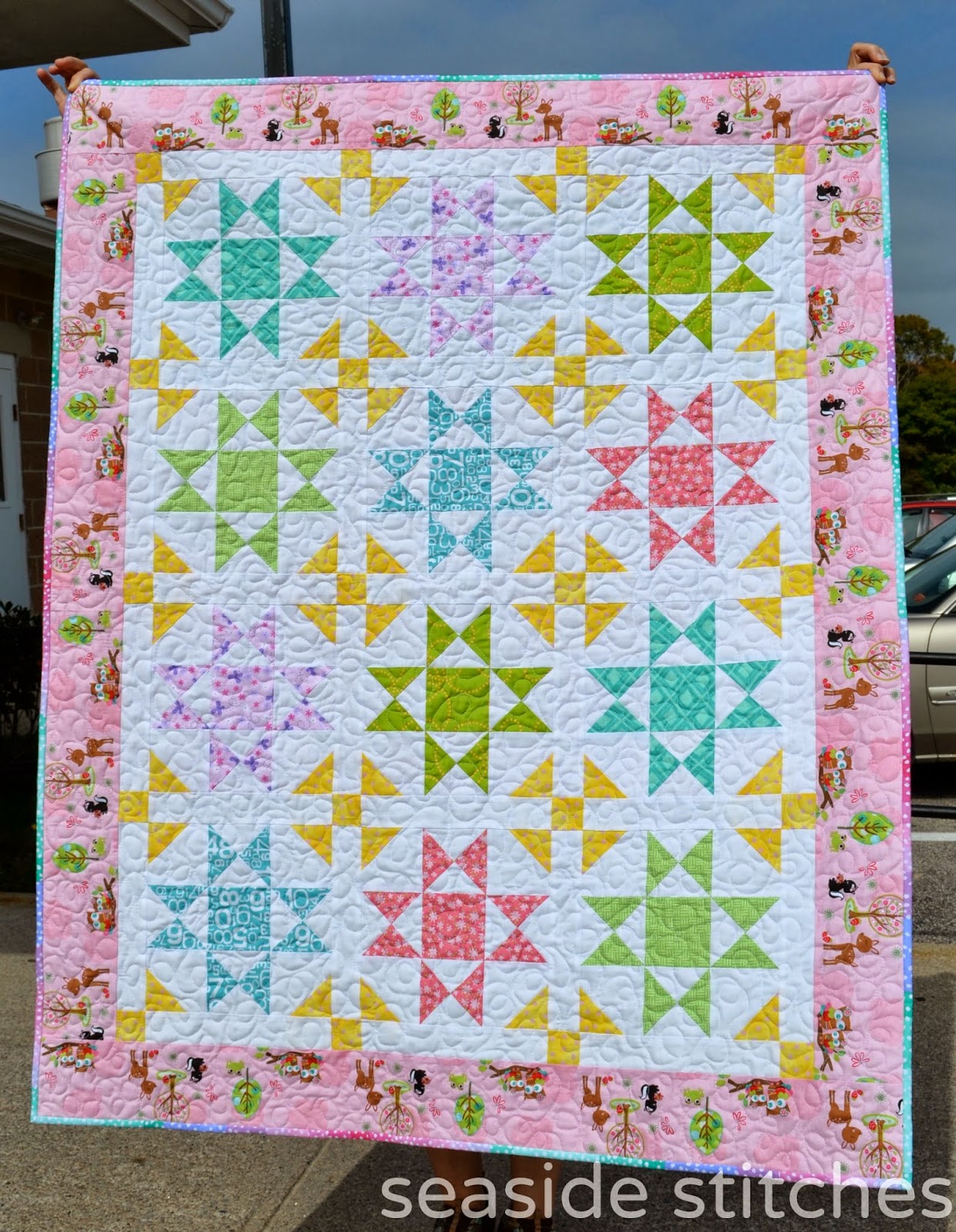 Seaside Stitches Baby Girl Quilt