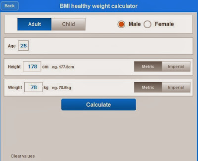 healthy weight calculator 