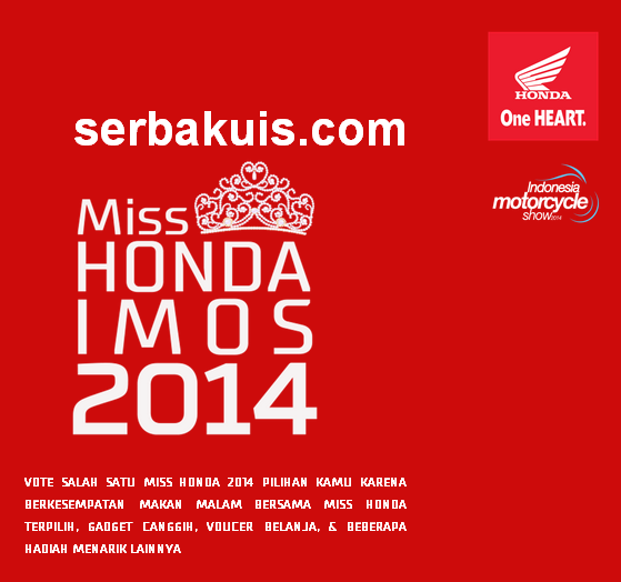Kuis Vote Miss Honda IMOS 2014 Berhadiah 2 Blackberry Z3