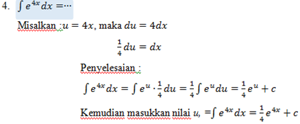 Belajar Kalkulus 2 Integral Dari Fungsi Eksponen