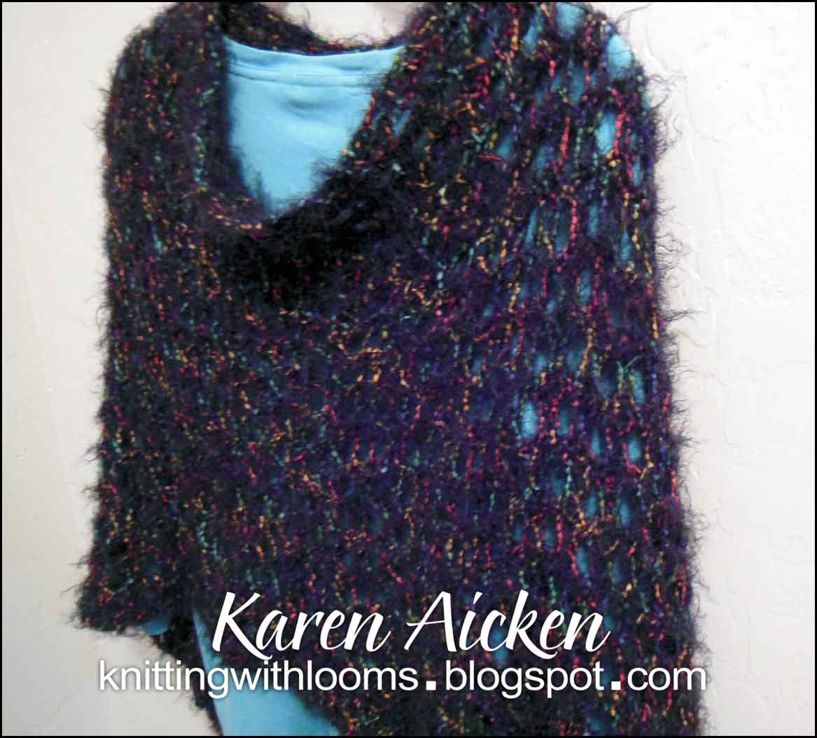 Knitting With Looms: Finished Poncho