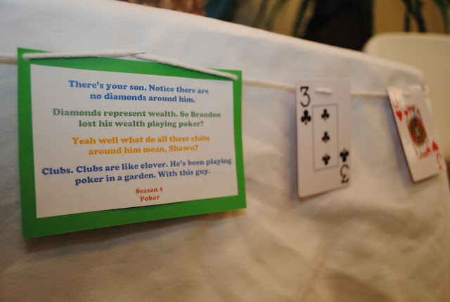 psych themed party ideas. this was for a bridal shower, but could apply to any party!
