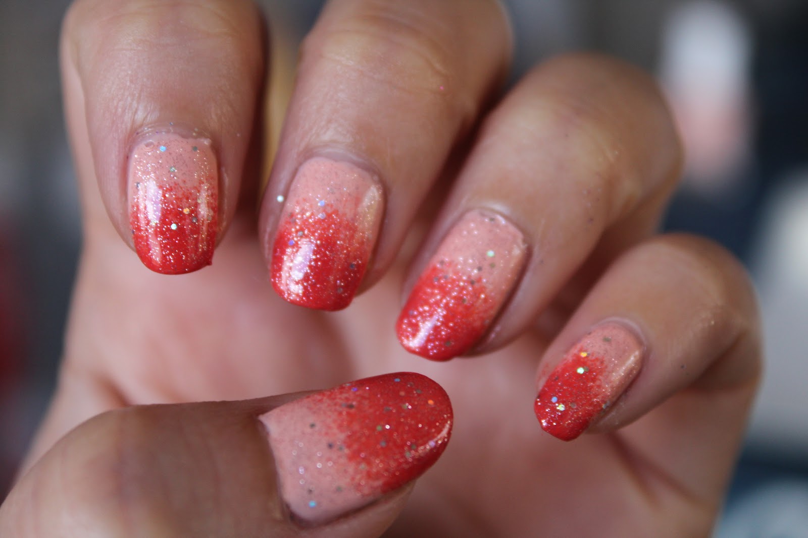 Glitter Gradient Nails Chronicles of a Beauty Foodie