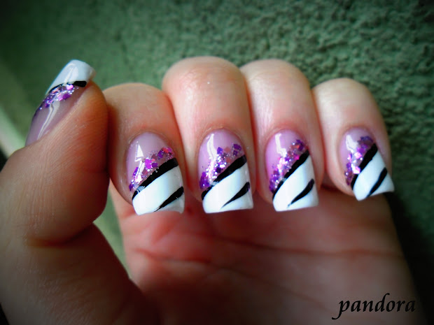 pandora nails purple nail art