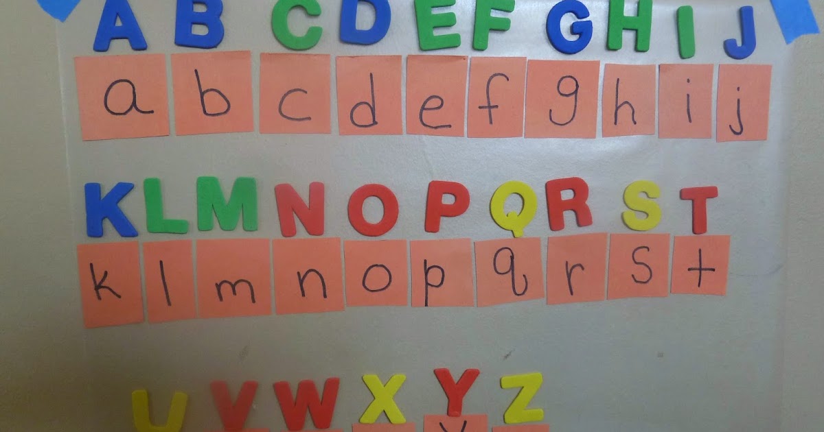 Dabblingmomma: Matching Uppercase and Lowercase Letters