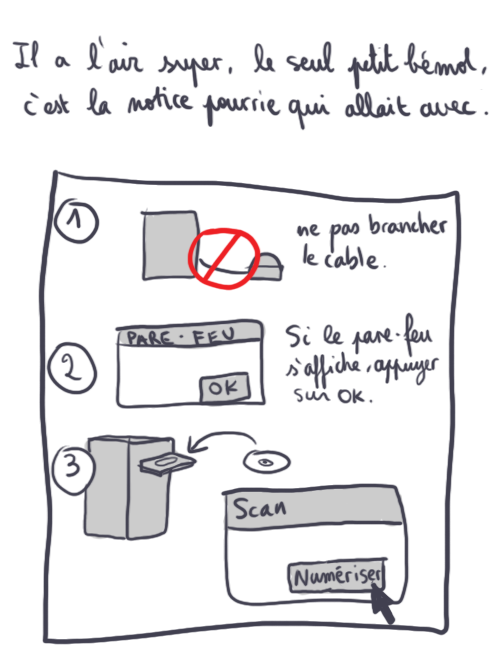 J'ai un nouveau scanner 2 La notice du scanner est nulle