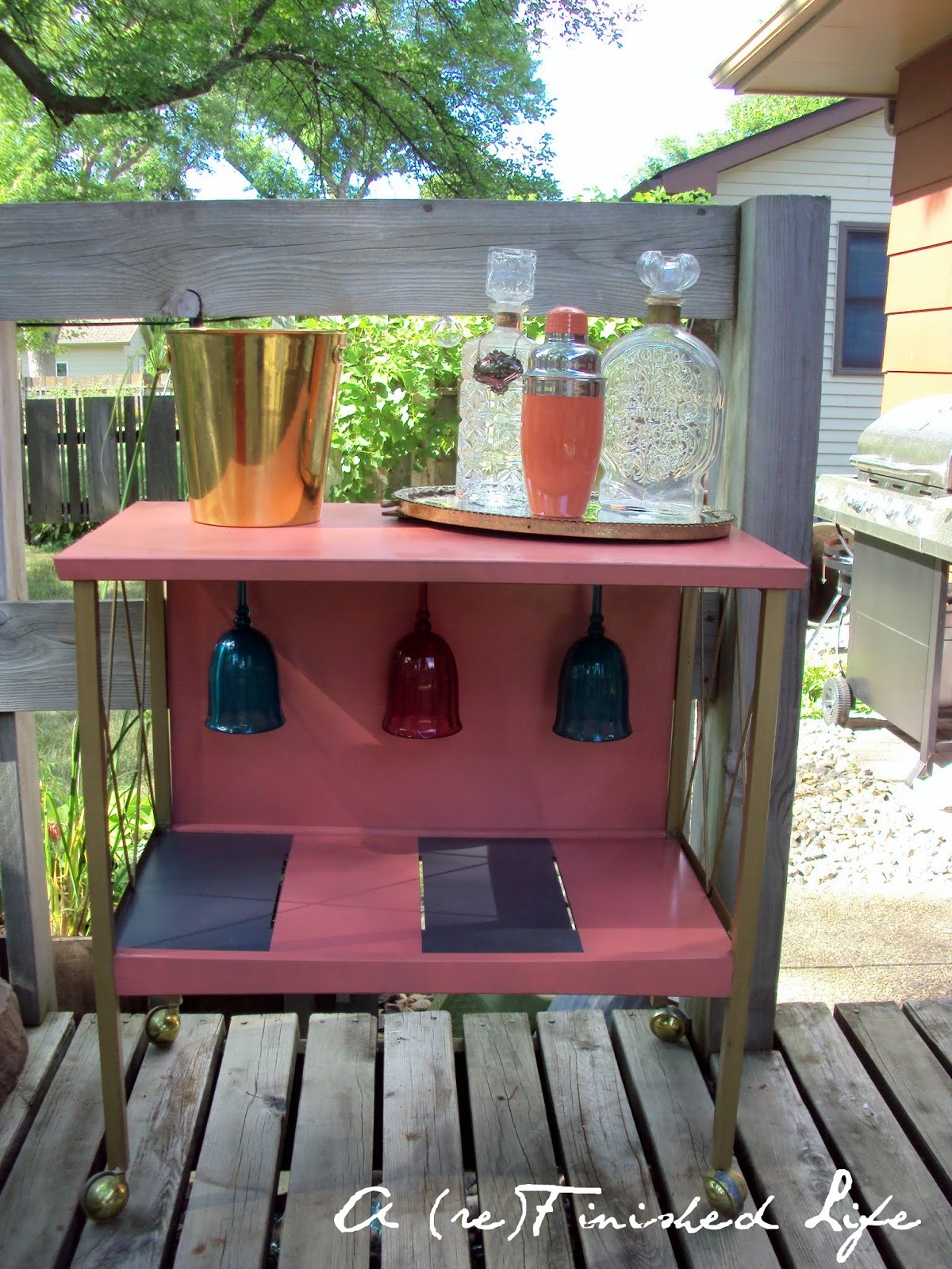 A Refinished Life Outdoor Bar Cart