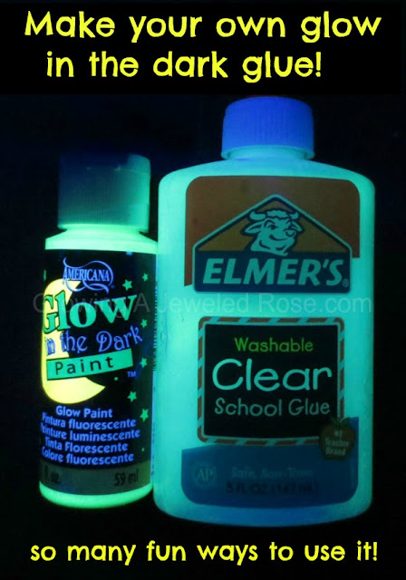 Make your own glow in the dark glue