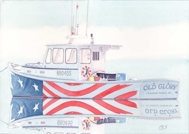Old Glory II - Watercolor by Paul Sherman Old Glory II - Watercolor by Paul Sherman