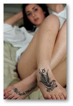 New Foot Tribal Tattoo Designs For Women