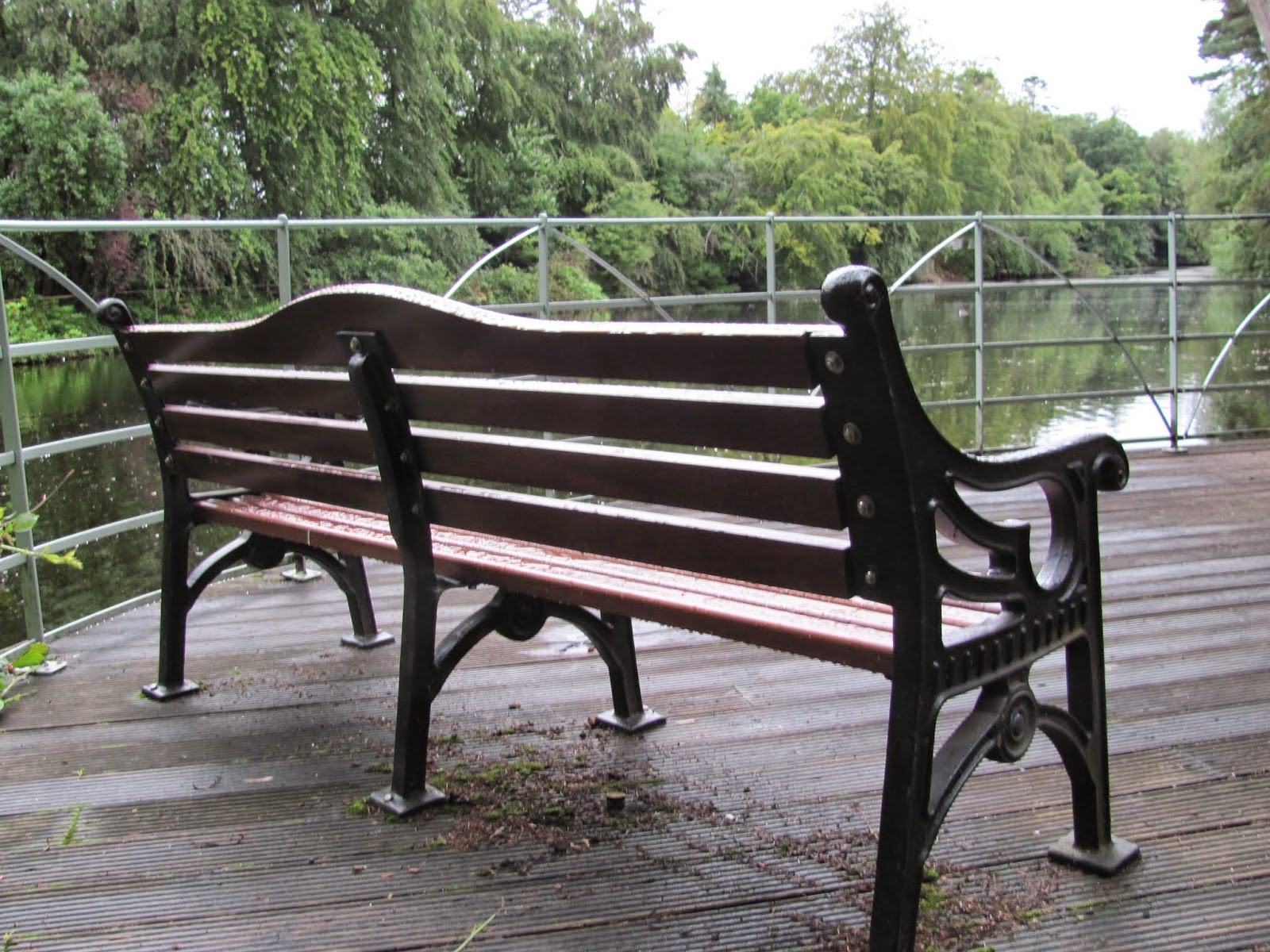 Deck and Park Bench on the Lake Deck and Park Bench on the Lake