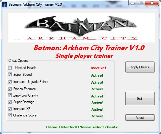batman arkham city cheats pc god mode