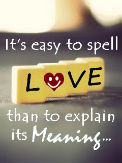 telling love is hard to explain