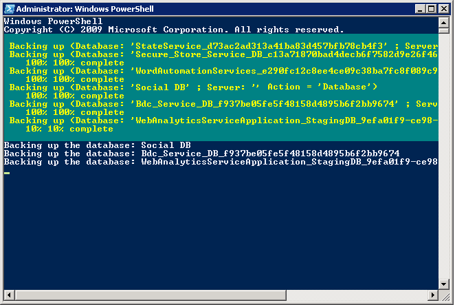 Backup-Restore All SharePoint Databases in SQL Server using PowerShell