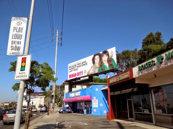 Broad City Emmy Consideration 2014 billboard Sunset Strip Broad City Emmy Consideration 2014 billboard Sunset Strip