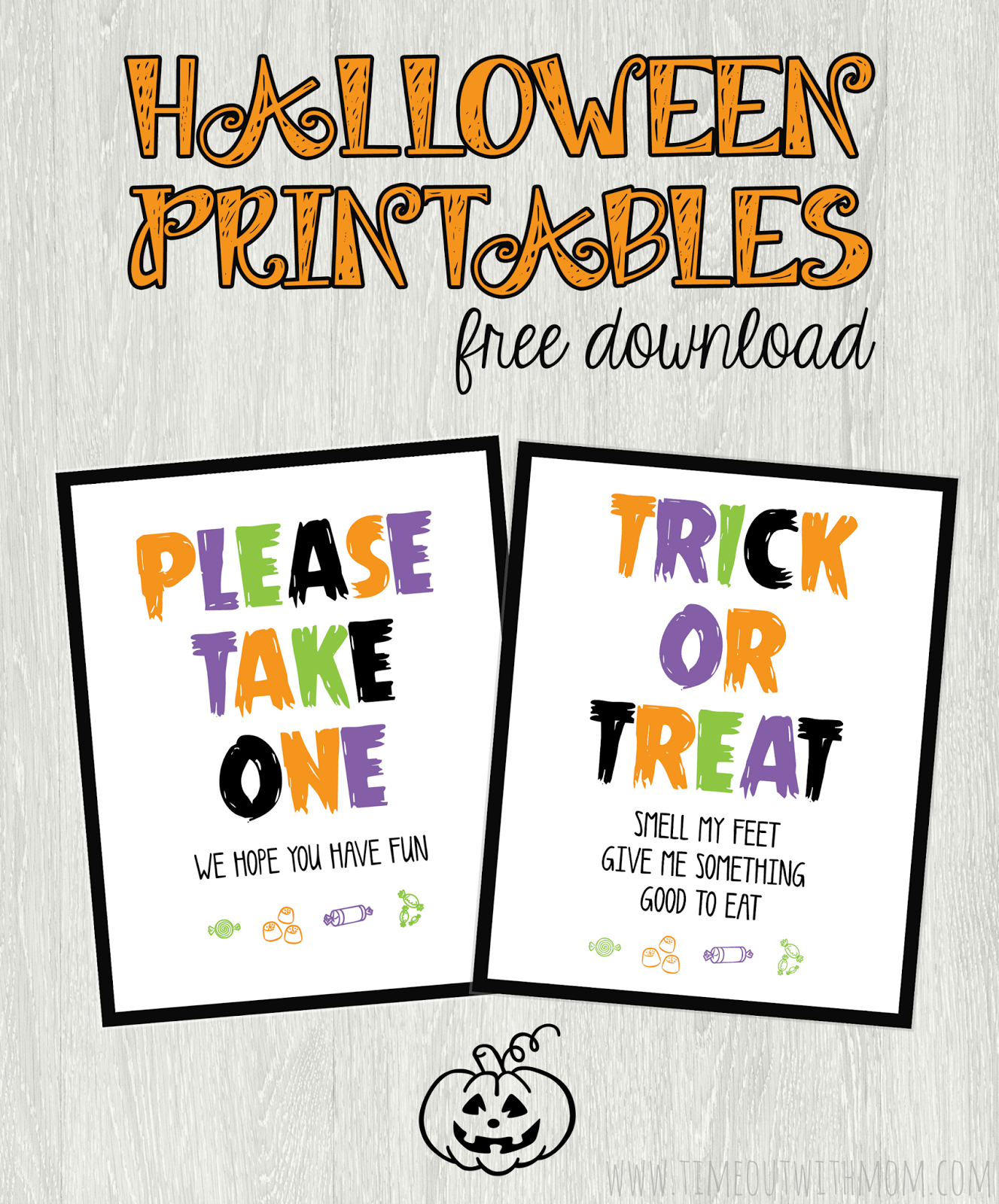 Halloween Trick Or Treat Printables