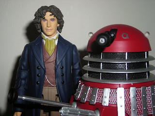 The eighth Doctor (Paul McGann) and Dalek Alpha