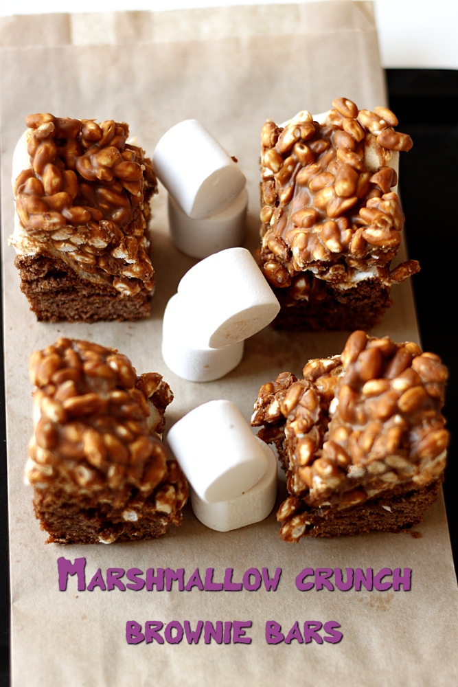 Fantazje Magdy K. Marshmallow crunch brownie bars