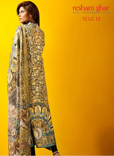 Digital Printed Lawn Dresses Spring-Summer Collection 2013 By Resham Ghar