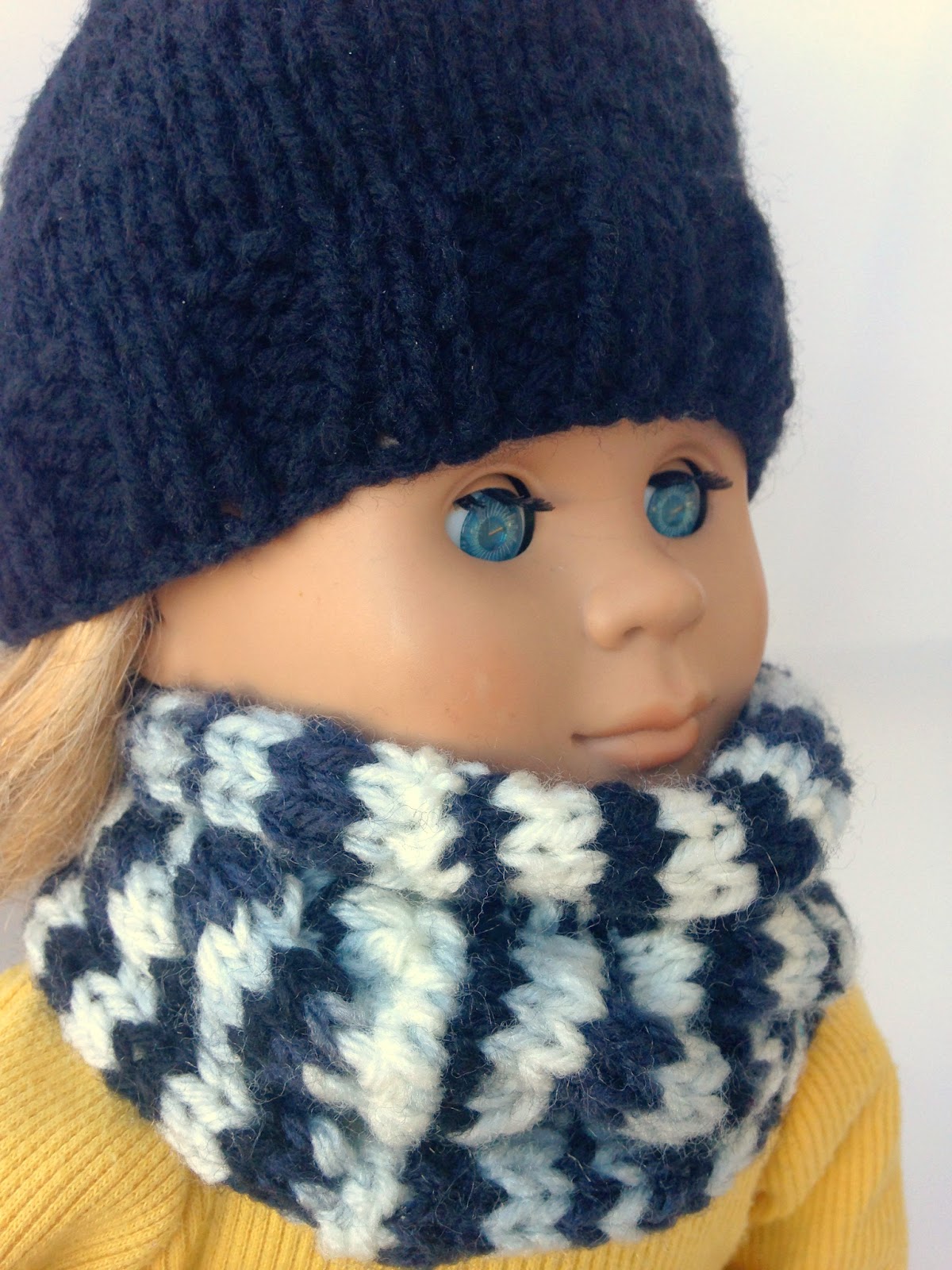 5 Little Monsters: Knit Doll Cowl and Beanie