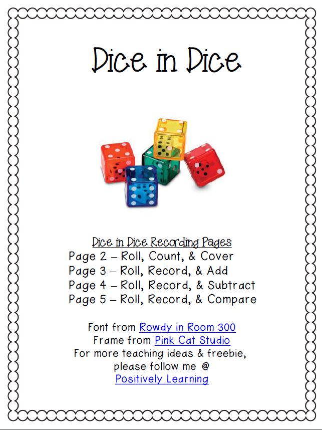 Double Dice & Freebies! Positively Learning