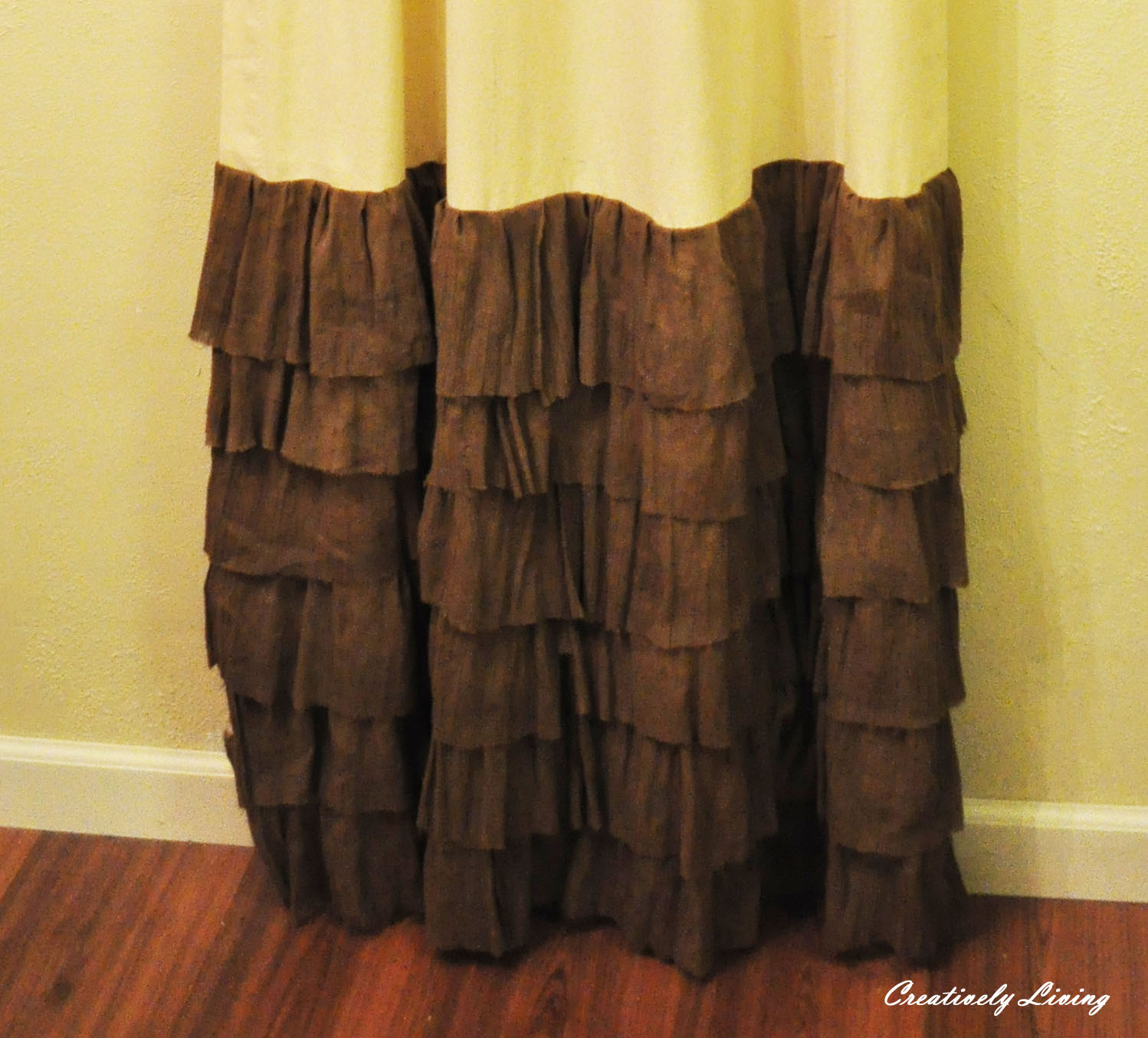 Ruffled Curtains Creatively Living Blog