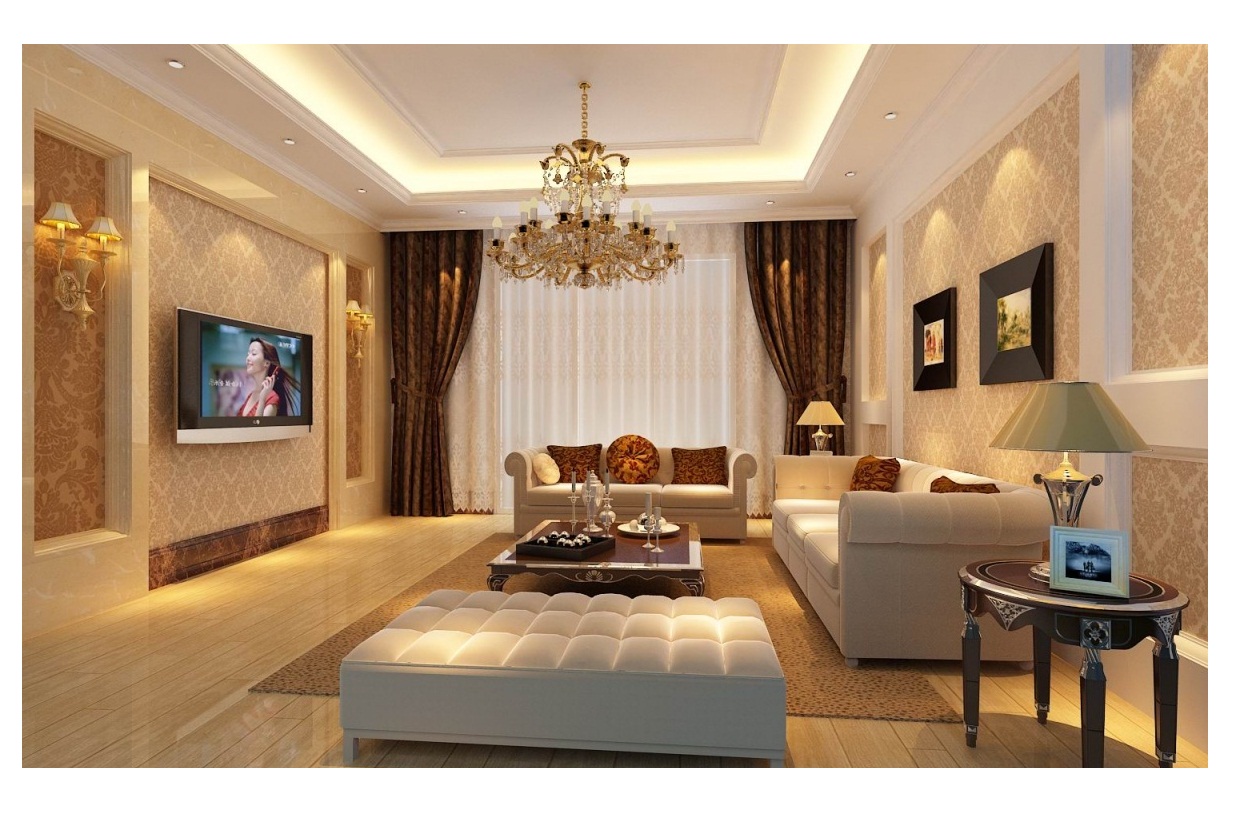 تصميم ديكور للشاشة بلازمة