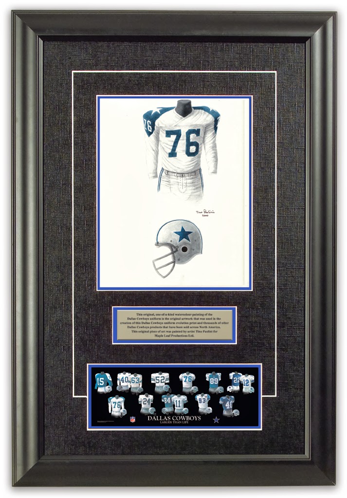 The Dallas Cowboys and their colorful uniform history a video