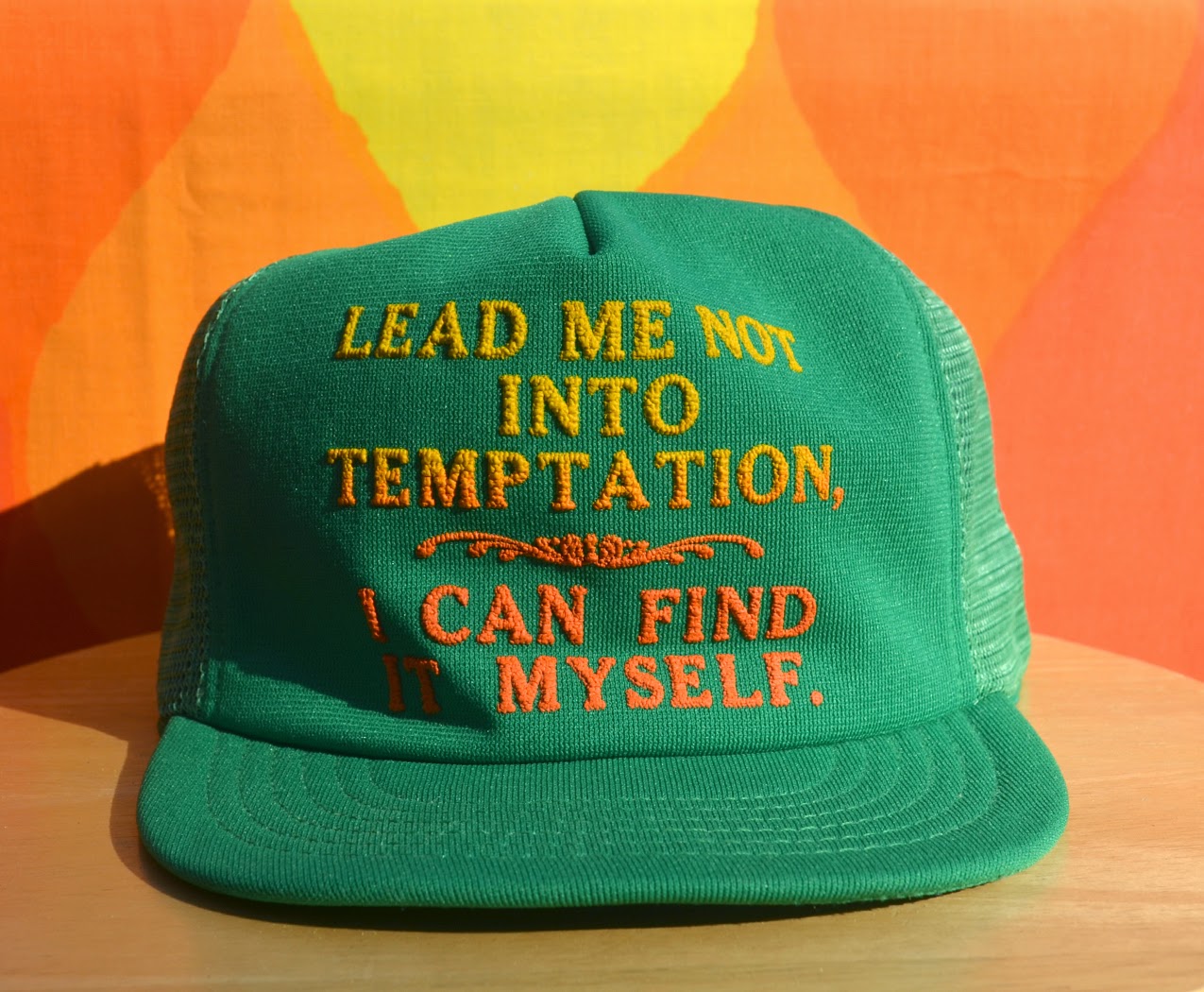 how to clean disintegrated foam from a vintage trucker hat Skippy