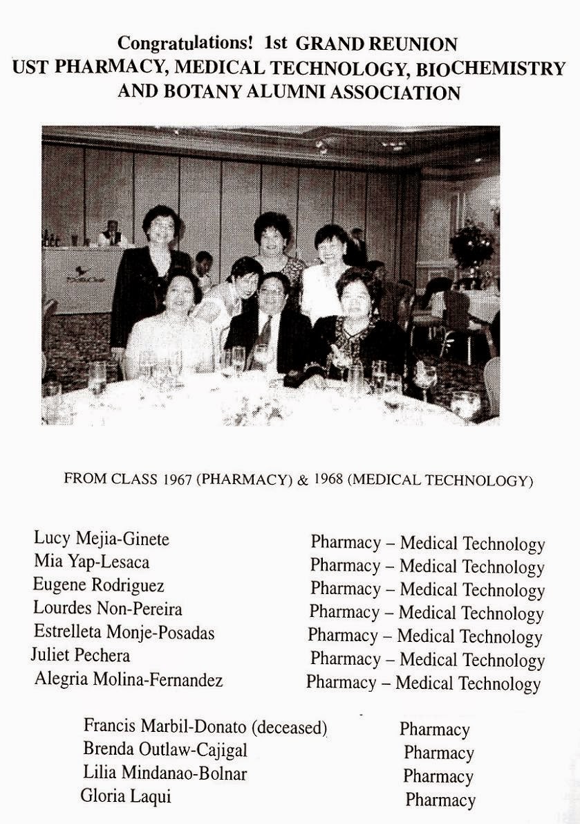 UNIVERSITY OF SANTO TOMAS GRAND ALUMNI Souvenir Program Ads Greetings