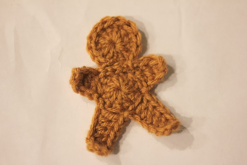Crocheted Gingerbread Man Cookie Pattern - Repeat Crafter Me
