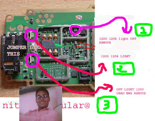 nokia 1200 led problem