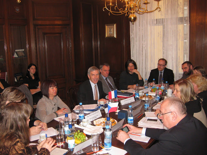 Séance de travail à la Mairie de Prague 1, le 18.01.2012