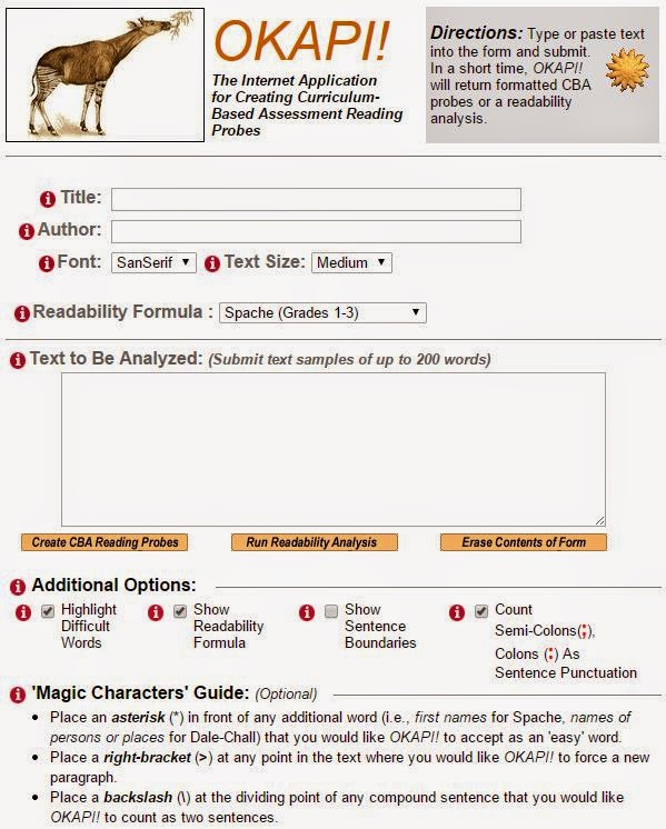 The Bender Bunch OKAPI Reading Probes